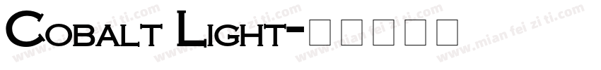Cobalt Light字体转换